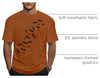 Ithalt Mens Halloween Shirt Halloweentown T Shirt Pumpkin Short Sleeve Top - size chart