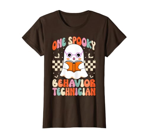 RBT Behavior Tech Spooky Halloween Gifts Co. One Spooky Behavior Technician Analyst - Halloween Ghost RBT T-Shirt - size