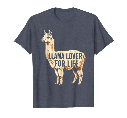 Mademark Llama Lover For Life Peru Graphic Design T-Shirt - size chart