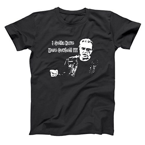 Funny Threads Outlet I Gotta Have More Cowbell Shirt Funny Retro Comedy Music Humor Tee - size chart