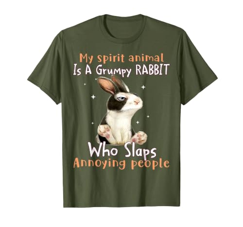 Cute Rabbit Lover Bunny Graphic T-Shirt (Dark Heather Grey) — design detail