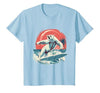 Sea Ocean Animal Art Polar Bear Ocean Sea Animal Surfing Ocean Sea Polar Bear T-Shirt - size chart