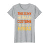 Hyrax Halloween Design This is My Human Costume I'm Really A Hyrax Halloween T-Shirt - size chart