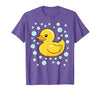 InGENIUS Duck Lover Shirts & Gifts Rubber Duck Bubbles Cute Duckie Duckling Costume Halloween T-Shirt - size chart