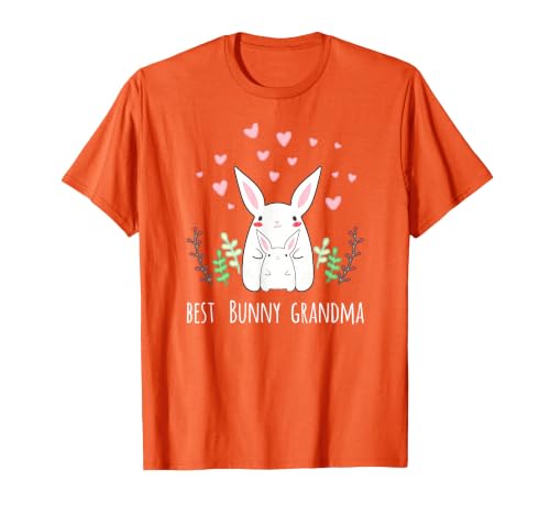 Cute Bunny Grandma Rabbit Grandmother T-Shirt — design detail