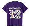 Cow 2nd Birthday Gifts Co. Cow Moo Moo I'm Two - 2 Years Old Cow Lover 2nd Birthday T-Shirt - size chart