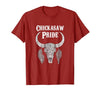 Chickasaw Pride Native American Nice Gifts Chickasaw Pride Tribe Native American Indian Buffalo T-Shirt - size chart