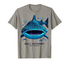 Mademark Built Different Built Massive Whale Shark Design T-Shirt - size chart