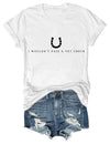 Czbic I Wouldn't Pass A Vet Check Shirt, Horseshoe Graphic Tee, Funny Casual Horse Lover Casual Top for Men Women - size chart