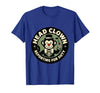 Mademark Head Clown Reporting For Duty Circus Monkey Design T-Shirt - Men - size chart
