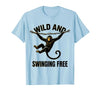 Mademark Wild and Swinging Free Monkey Graphic Design T-Shirt - Men - size chart