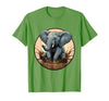 Mademark Baby Elephant Splashing in Muddy Puddle T-Shirt - Men - size chart