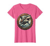 Mademark Shark Mech Robot Rising From The Ocean Graphic T-Shirt - size chart