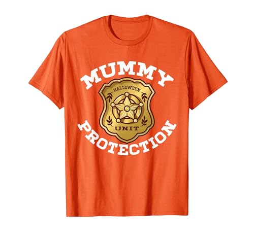 Halloween Mummy Security Costume RTees Halloween Adult Costume Mummy Protection T-Shirt - size chart