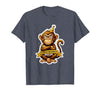 Mademark Sober Monkey Wild Life Sobriety Design T-Shirt - Men - size chart