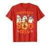 Oncology Boo Crew Funny Ghost Halloween Spooky Costume Nurse T-Shirt - size chart