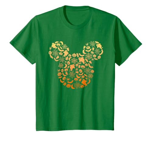 Disney Mickey Mouse Halloween Ghosts & Pumpkins Gradient T-Shirt - size chart