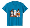 English Bulldog Halloween Funny Dog Lover Pumpkin Witch T-Shirt - size chart
