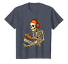 VibeKilla Video Game Halloween Skeleton Gamer Costume T-Shirt - size chart