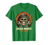 Mademark Grease Monkey 'Til I Die Mechanic Skull Design T-Shirt - Men - size chart