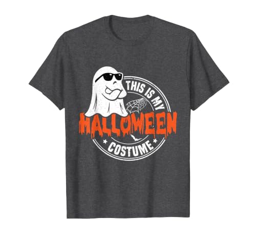 Happy Halloween This Is My Halloween Costume This is My Halloween Costume Funny T-Shirt - size chart