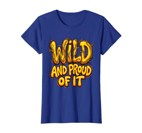 Mademark Wild and Proud of It Monkey Graphic Design T-Shirt - Women - size chart
