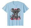 We Love Koalas - Kids Apparel Co. Koala Kawaii Koala Bear Pink Bow Flowers Girls Kids T-Shirt - size chart