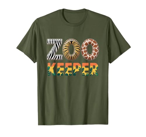 Zoo Keeper Costume Adult Party Safari Zookeeper Zoo Keeper Costume Adult Halloween Party Safari Zookeeper T-Shirt - size