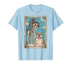 The Bulldog Mom Tarot Card Halloween Women Men Kid Retro Funny The Bulldog Mom Tarot Card Skeleton Halloween T-Shirt - size