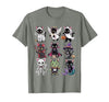 Halloween Cat Apparel Halloween Cat T-Shirt - Spooky Kittens Costume T-Shirt - size chart