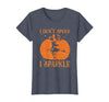 PDUS32 I Don't Spook I Sparkle Funny Halloween I Don't Spook I Sparkle Funny Halloween Girl Witch Pumpkin T-Shirt - size