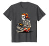 halloween skeleton shirts for teen boys men kids Halloween Skeleton Gamer Video Gaming Funny Gaming Skeleton T-Shirt - size
