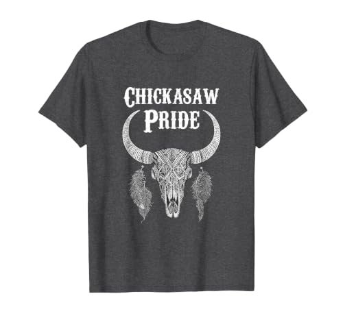 Chickasaw Pride Native American Nice Gifts Chickasaw Pride Tribe Native American Indian Buffalo T-Shirt - size chart