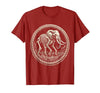 Mademark Elephant Skeleton Mid-Stride Through Tall Grass T-Shirt - Men - size chart