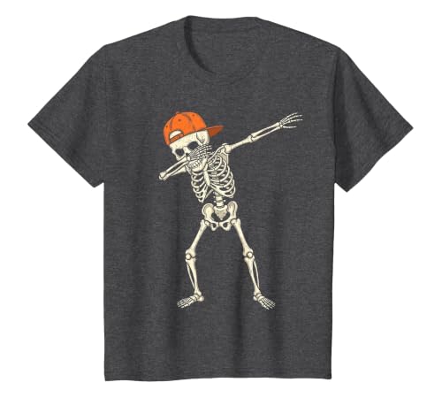 Funny Halloween Tees for Men Women Kids. Halloween Shirts Cool Teen Boys Skeleton Dab Mens Halloween T-Shirt - size chart
