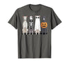 Funny Retro Italian Greyhound Dog Halloween Witch Spooky Ghost Italian Greyhound Pumpkin Halloween Skeleton T-Shirt - size