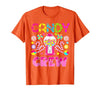 Candy Land Candy Crew Party Halloween Costumes T-Shirt - size chart