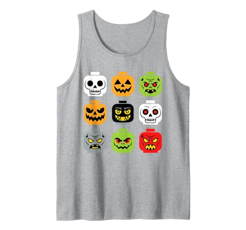 Halloween Building Brick Head Shirts Halloween Building Brick Head Shirt Adult Men Kids Youth Boy Tank Top - size chart