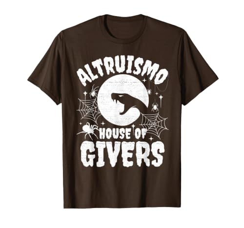 House of Givers Halloween Party Halloween Costume Altruismo House of Givers T-Shirt - size chart