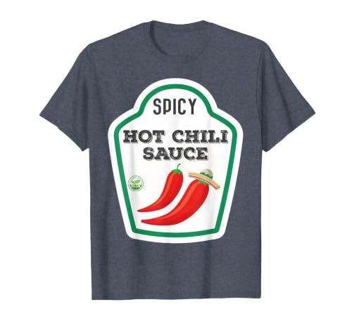 Lustige Essen & Sauce Fasching Kostüm Co. Chilli Sauce Costume Funny Fancy Dress Costumes for Men and Women T-Shirt - size