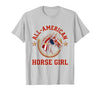 Mademark All-American Horse Girl Bold Varsity Horse Design T-Shirt - Men - size chart
