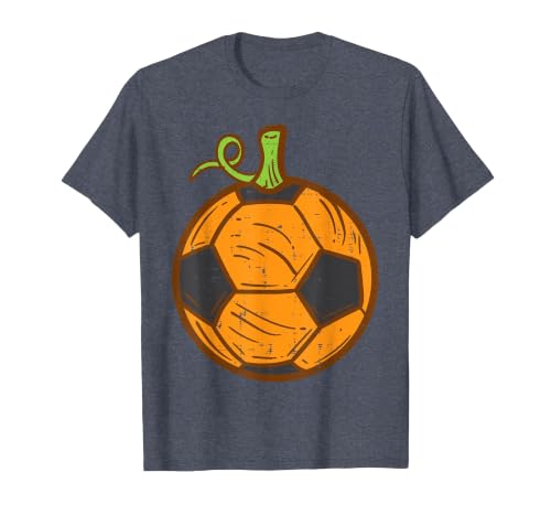 Halloween Shirts For Women Men Kids Boys Girls Halloween Soccer Ball Pumpkin Football Costume Boys Kids Men T-Shirt - size