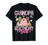 Famer Pink Cow Birthday Matching Tees Grandpa of The Birthday Girl 1St Birthday Pink Cow Farm T-Shirt - size chart