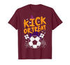 Halloween Shirts For Women Men Kids Boys Girls Halloween Soccer Kick Or Treat Football Costume Boys Kid Men T-Shirt - size