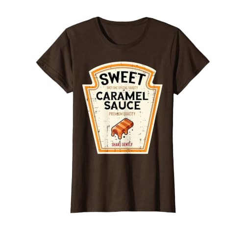 Halloween Shirts For Women Men Kids Boys Girls Halloween Caramel Sauce Funny Food Costume Women Men Kids T-Shirt - size chart