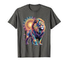 Cosmic Animal Mandala Sacred Geometry Collective Sacred Geometry Lion Mandala T-Shirt - size chart