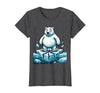 Mademark Polar Bear on Cracking Ice Floe Illustration T-Shirt - size chart