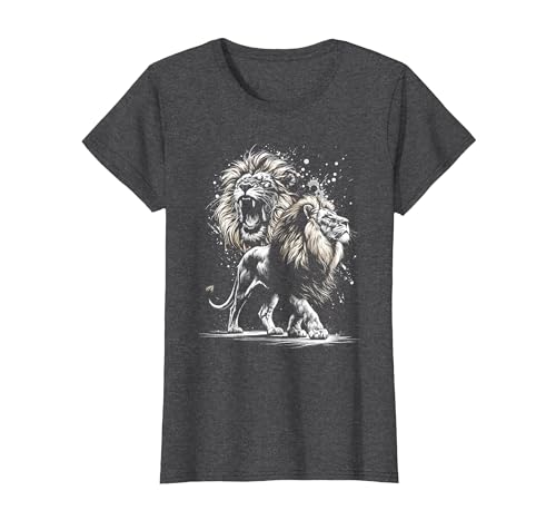 MyAnimal - Your Favourite Animal Wear Lion Majestic and Proud in Artistic Style T-Shirt - size chart