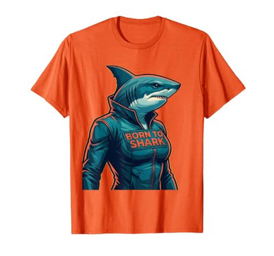 Born to Shark Fierce Women Shark Design T-Shirt