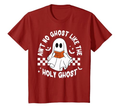Funny Ain't No Ghost Like The Holy Ghost Christian Halloween T-Shirt - size chart